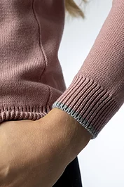 Glenmuir Ladies Round Neck Fairisle Snowflake Merino Midweight Christmas Sweater