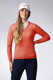glenmuir Ladies V Neck Merino Wool Golf Sweater Sale