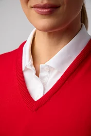 Glenmuir Ladies V Neck Merino Wool Lightweight Golf Slipover