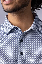 Glenmuir Mens All Over Micro G Print Performance Golf Shirt Sale