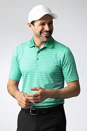 glenmuir Mens All Over Tee Print Performance Golf Polo Sale