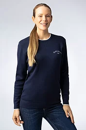 Glenmuir Mens And Ladies Crew Neck V Insert Tipped Touch Of Cashmere 1891 Heritage Sweatshirt