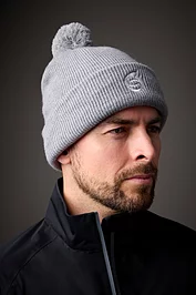 Glenmuir Mens And Ladies Embroidered Thermal Lined Merino Golf Bobble Hat