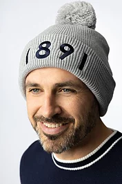 Glenmuir Mens And Ladies Thermal Lined Turn Up Rib Merino 1891 Heritage Bobble Hat