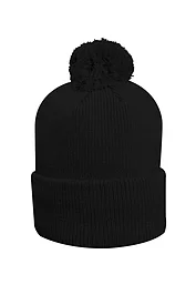 glenmuir Mens And Ladies Thermal Lined Turn Up Rib Merino Golf Beanie Bobble Hat