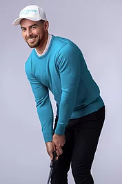 glenmuir Mens Crew Neck Lightweight Merino Wool Golf Sweater Sale