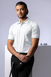 glenmuir Mens Diamond Knit Mercerised Cotton Golf Shirt Sale