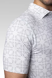 Glenmuir Mens Eagle Bird Print Performance Golf Shirt