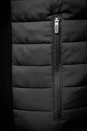 Glenmuir Mens Full Zip Knitted Rib Hybrid Padded Golf Jacket