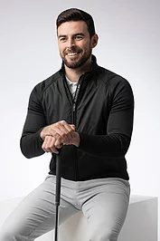 glenmuir Mens Full Zip Rib Padded Hybrid Golf Jacket Sale