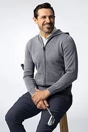 glenmuir Mens Full Zip Touch of Cashmere Golf Hoodie Sale