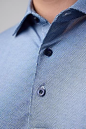 Glenmuir Mens Micro Fan Print Performance Golf Shirt