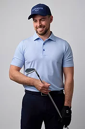 glenmuir Mens Micro Fan Print Performance Golf Shirt