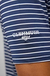 Glenmuir Mens Pencil Stripe Tailored Collar Performance Golf Shirt