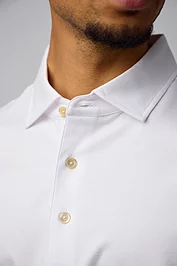 Glenmuir Mens Plain Tailored Collar Mercerised Cotton Golf Shirt