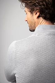 Glenmuir Mens Quarter Zip Diamond Knit Cotton Lightweight Golf Sweater