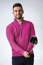 glenmuir Mens Quarter Zip Lightweight Cotton Golf Sweater Sale