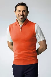 glenmuir Mens Quarter Zip Lightweight Cotton Lightweight Golf Slipover Sale