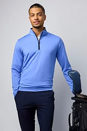 Glenmuir Mens Quarter Zip Lightweight Performance Golf Midlayer