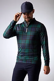 Glenmuir Mens Quarter Zip Lightweight Performance Golf Midlayer