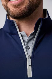 Glenmuir Mens Quarter Zip Lightweight Performance Golf Slipover