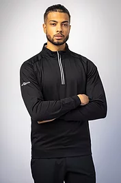 Glenmuir Mens Quarter Zip Rib Performance Golf Midlayer