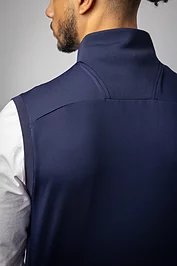 Glenmuir Mens Quarter Zip Rib Sleeveless Performance Golf Midlayer