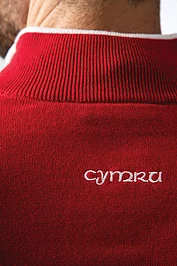 Glenmuir Mens Quarter Zip Welsh Dragon Cotton Lightweight Golf Sweater