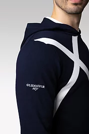 Glenmuir Mens Saltire Cross Cotton Lightweight Golf Hoodie