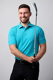 glenmuir Mens Tailored Collar Performance Golf Shirt