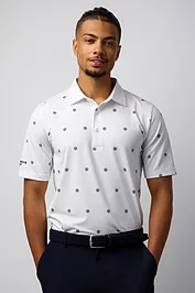 glenmuir Mens The Open Trophy Print Performance Golf Shirt