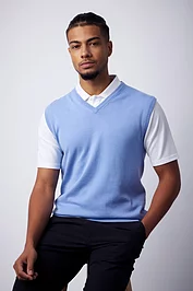 glenmuir Mens V Neck Cotton Lightweight Golf Slipover glenmuir Mens V Neck Cotton Lightweight Golf Slipover