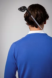 Glenmuir Mens V Neck Cotton Lightweight Golf Sweater