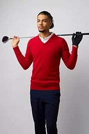 glenmuir Mens V Neck Lambswool Midweight Golf Sweater glenmuir Mens V Neck Lambswool Midweight Golf Sweater