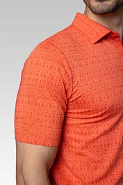 Glenmuir Mens Whisky Bottle Print Performance Golf Shirt