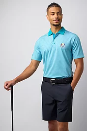 glenmuir Official Ryder Cup 2025 Mens G Print Performance Golf Shirt
