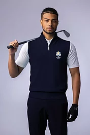glenmuir Official Ryder Cup 2025 Mens Quarter Zip Merino Wool Golf Slipover glenmuir Official Ryder Cup 2025 Mens Quarter Zip Merino Wool Golf Slipover