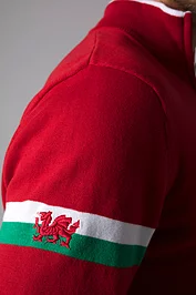 Glenmuir Official Ryder Cup 2025 Mens Quarter Zip Welsh Dragon Cotton Lightweight Golf Sweater