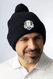 Glenmuir Official Ryder Cup 2025 Unisex Thermal Lined Turn Up Rib Merino Golf Bobble Hat