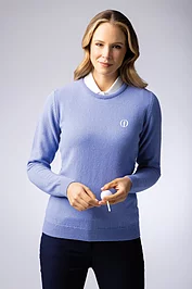 glenmuir The Open Ladies Crew Neck Lambswool Midweight Golf Sweater