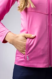 Glenmuir The Open Ladies Full Zip Coverstitch Panelled Performance Midlayer Midweight Jacket