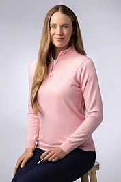 glenmuir The Open Ladies Quarter Zip Merino Wool Lightweight Golf Sweater