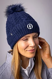 Glenmuir The Open Ladies Thermal Lined Faux Fur Bobble Hat