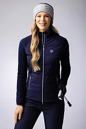 glenmuir The Open Ladies Zip Front Bonded Padded Hybrid Down Heavyweight Golf Jacket