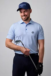 glenmuir The Open Mens Micro Fan Print Performance Golf Shirt