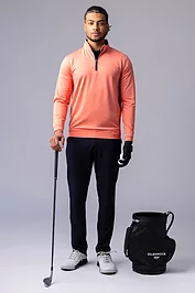Glenmuir The Open Mens Quarter Zip Lightweight Performance Golf Midlayer