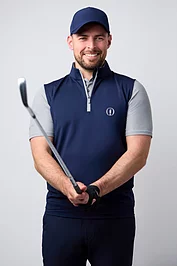 glenmuir The Open Mens Quarter Zip Lightweight Performance Golf Slipover