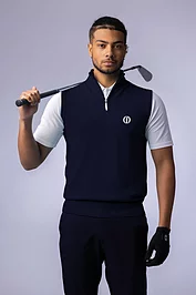 glenmuir The Open Mens Quarter Zip Merino Wool Golf Slipover glenmuir The Open Mens Quarter Zip Merino Wool Golf Slipover