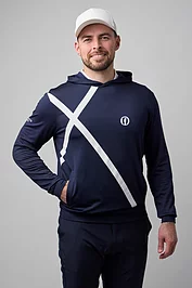 glenmuir The Open Mens Saltire Performance Midweight Golf Hoodie