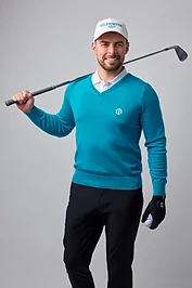 glenmuir The Open Mens V Neck Cotton Lightweight Golf Sweater glenmuir The Open Mens V Neck Cotton Lightweight Golf Sweater